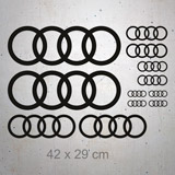 Car & Motorbike Stickers: Set 12X Audi 2