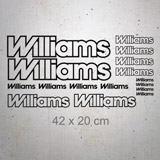 Car & Motorbike Stickers: Set 16X Williams 2