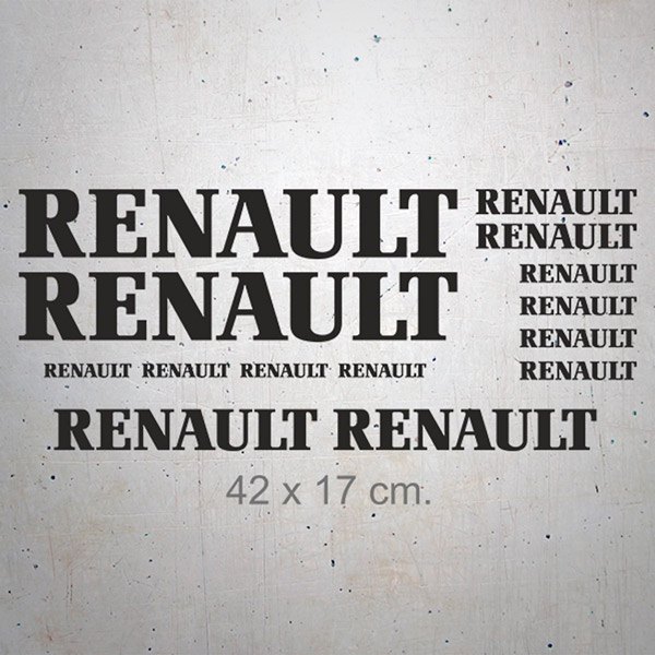 Car & Motorbike Stickers: Set 14X Renault