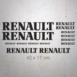 Car & Motorbike Stickers: Set 14X Renault 2