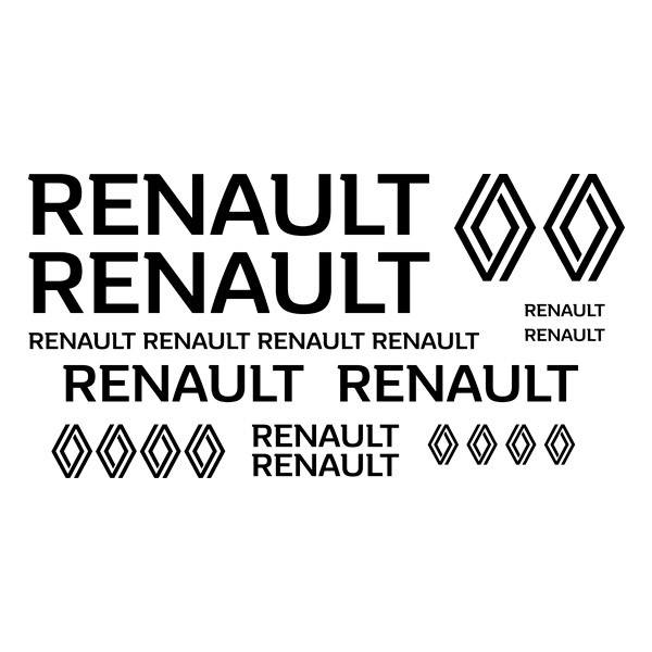 Car & Motorbike Stickers: Set 22X Renault
