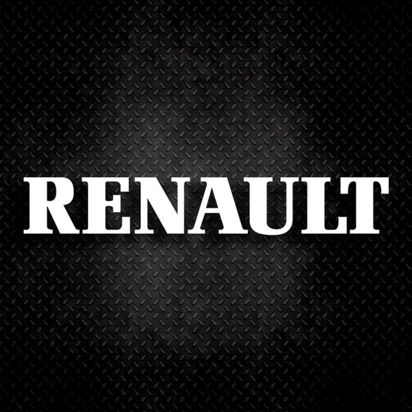 Car & Motorbike Stickers: Renault Logo Centered in Yellow