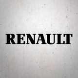 Car & Motorbike Stickers: Renault Logo Centered in Yellow 2