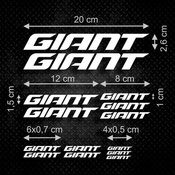 Car & Motorbike Stickers: Set 14X Giant
