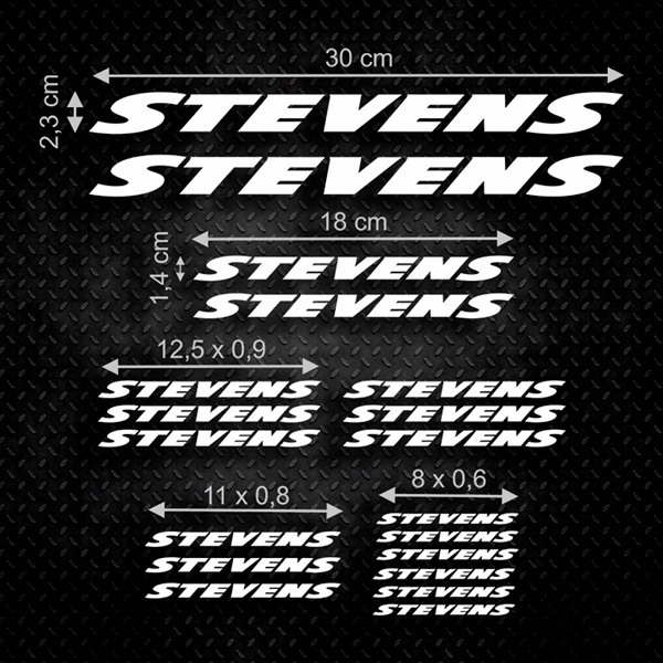 Car & Motorbike Stickers: Set 19X Stevens