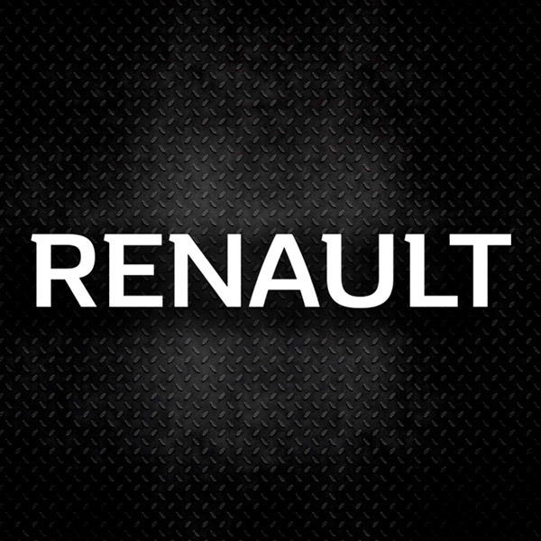 Car & Motorbike Stickers: Renault Typography