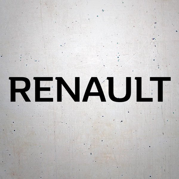 Car & Motorbike Stickers: Renault Typography