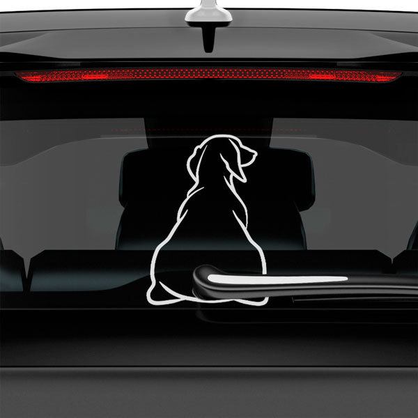 Car & Motorbike Stickers: Windscreen Wipers Dog 0