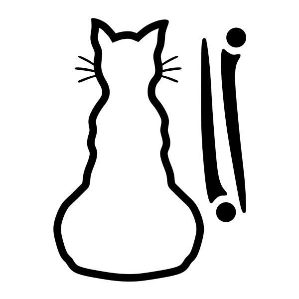 Car & Motorbike Stickers: Windscreen Wipers Cat