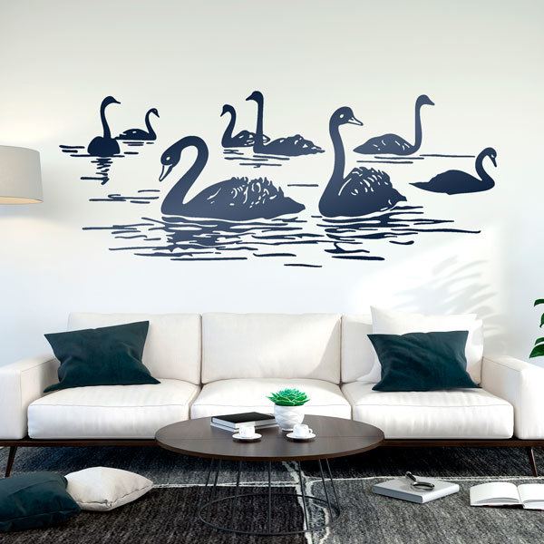 Wall Stickers: Swans on the Lake 0