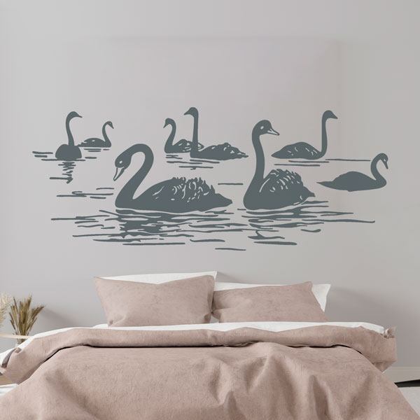 Wall Stickers: Swans on the Lake