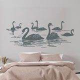 Wall Stickers: Swans on the Lake 2