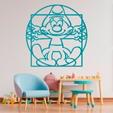 Stickers for Kids: Vitruvian Smurf 2