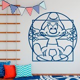 Stickers for Kids: Vitruvian Smurf 3