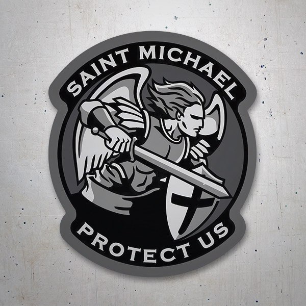 Car & Motorbike Stickers: Archangel Michael Protect Us
