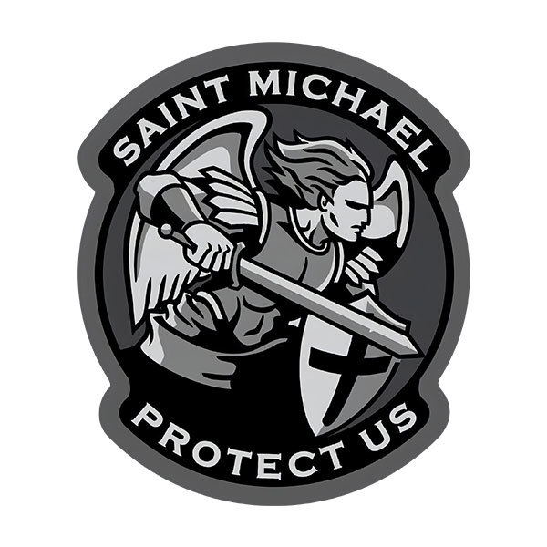 Car & Motorbike Stickers: Archangel Michael Protect Us