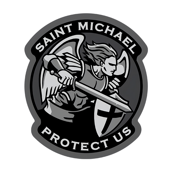 Car & Motorbike Stickers: Archangel Michael Protect Us
