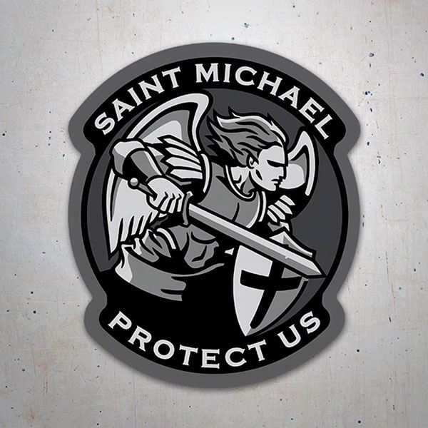 Car & Motorbike Stickers: Archangel Michael Protect Us