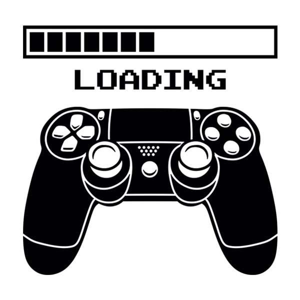 Wall Stickers: Videogame Console Controller Loading