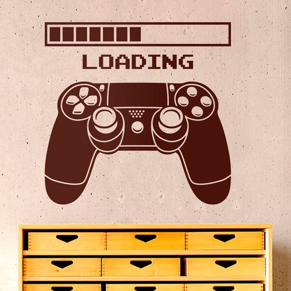 Wall Stickers: Videogame Console Controller Loading