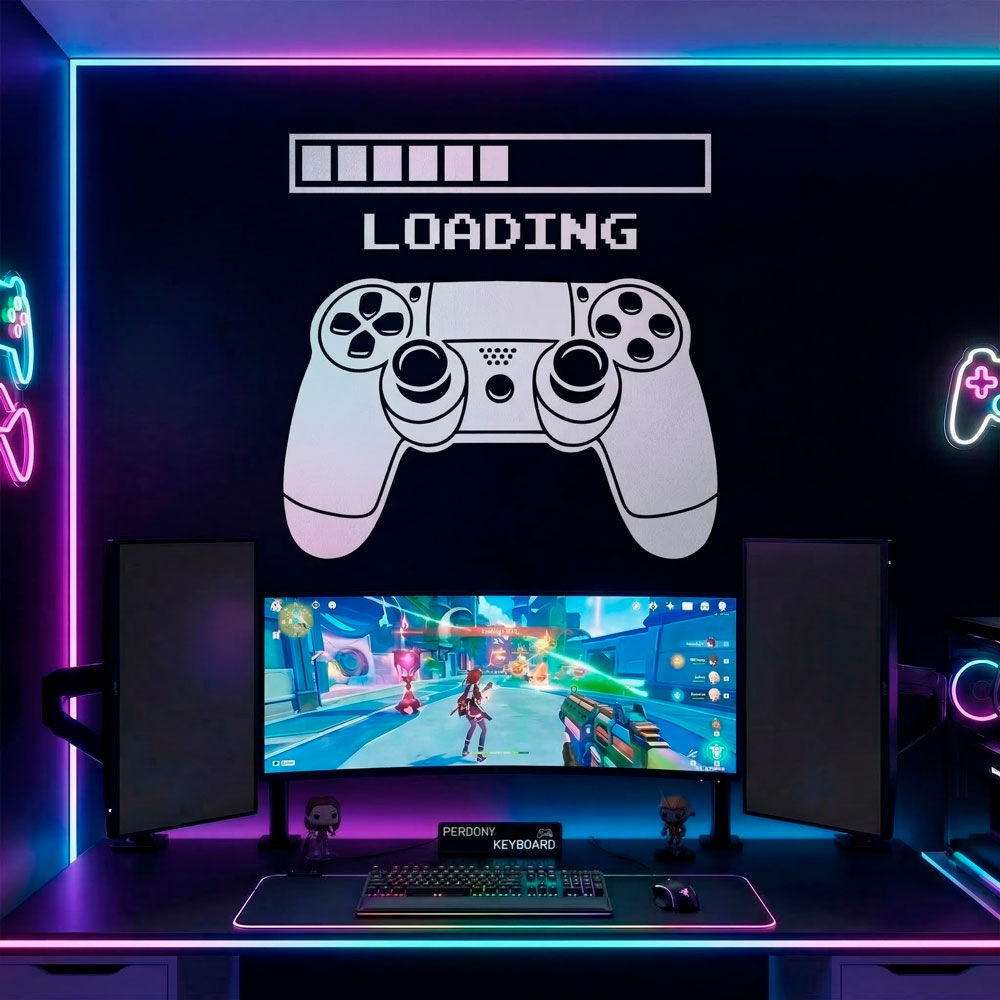 Wall Stickers: Videogame Console Controller Loading