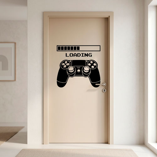 Wall Stickers: Videogame Console Controller Loading