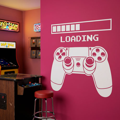 Wall Stickers: Videogame Console Controller Loading