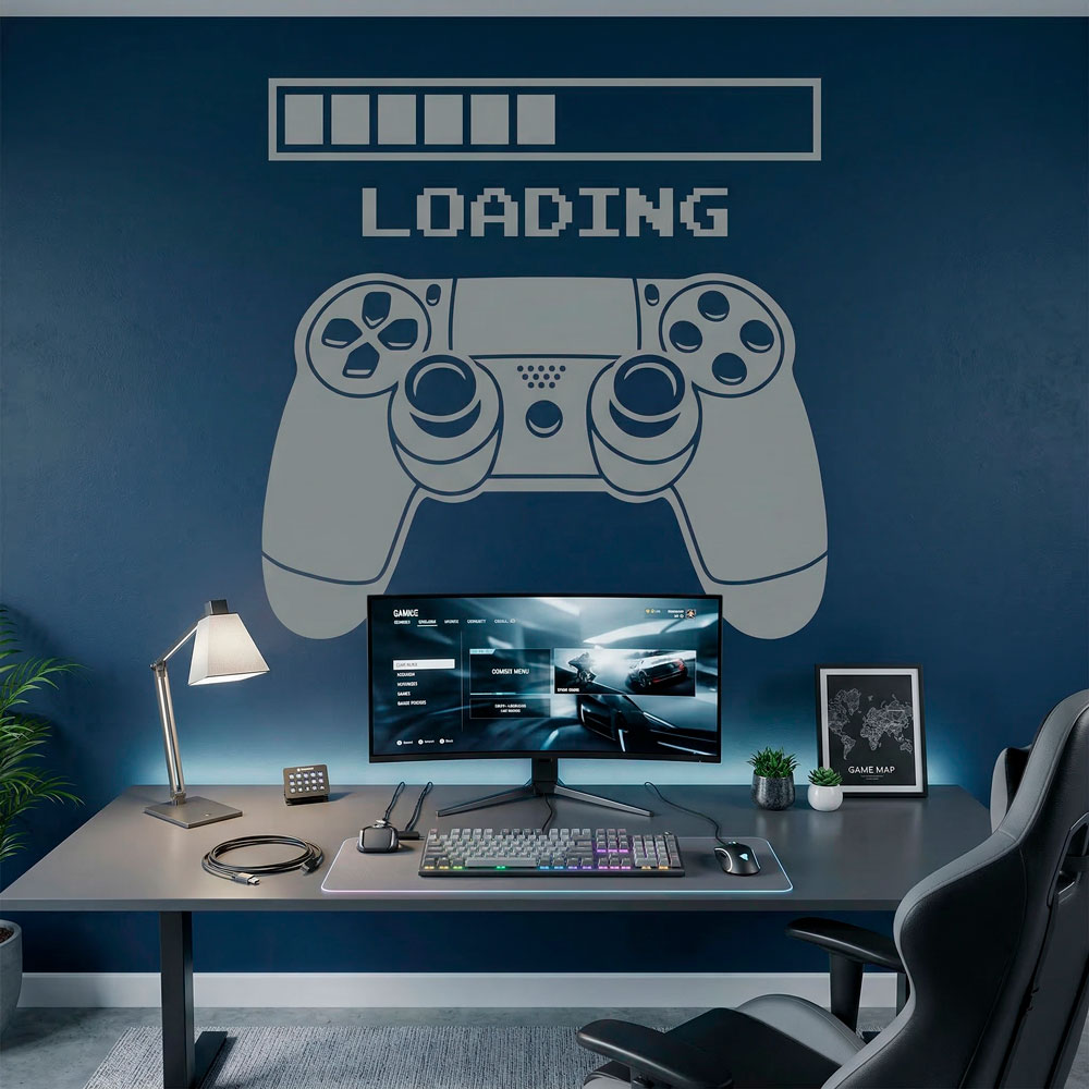 Wall Stickers: Videogame Console Controller Loading