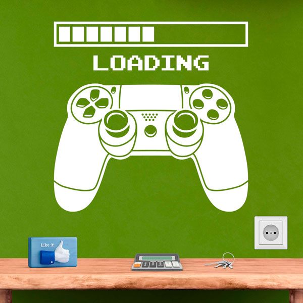 Wall Stickers: Videogame Console Controller Loading