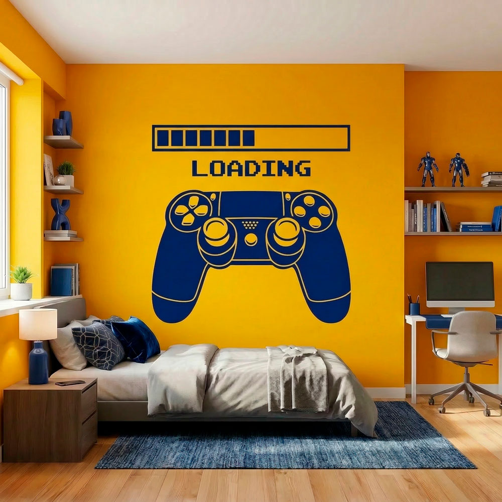 Wall Stickers: Videogame Console Controller Loading