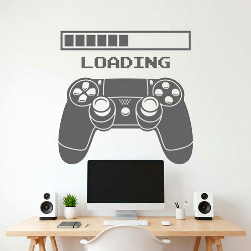 Wall Stickers: Videogame Console Controller Loading