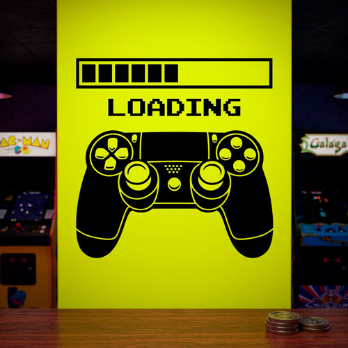 Wall Stickers: Videogame Console Controller Loading