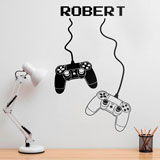 Wall Stickers: Play Station Controllers Personalised 2