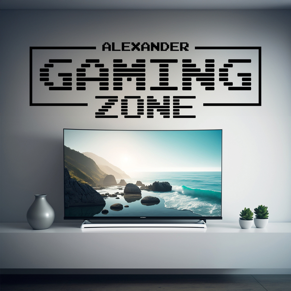 Wall Stickers: Gaming Zone Personalised 0