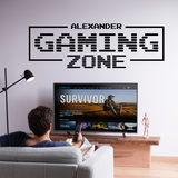 Wall Stickers: Gaming Zone Personalised 2
