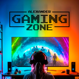 Wall Stickers: Gaming Zone Personalised 4
