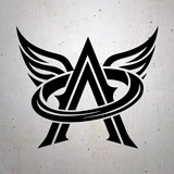 Car & Motorbike Stickers: Arcángel Logo Music 2