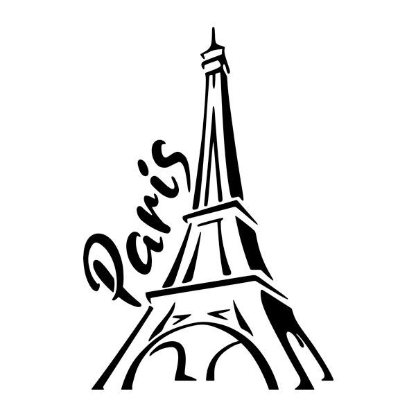 Wall Stickers: Eiffel Tower, Paris, France