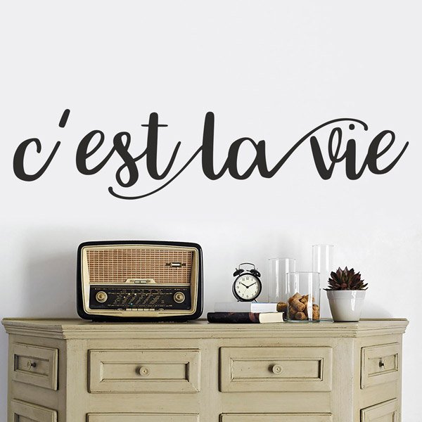 Wall Stickers: C'est la vie, French