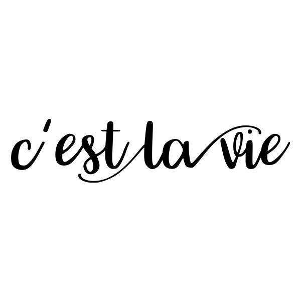 Wall Stickers: C'est la vie, French