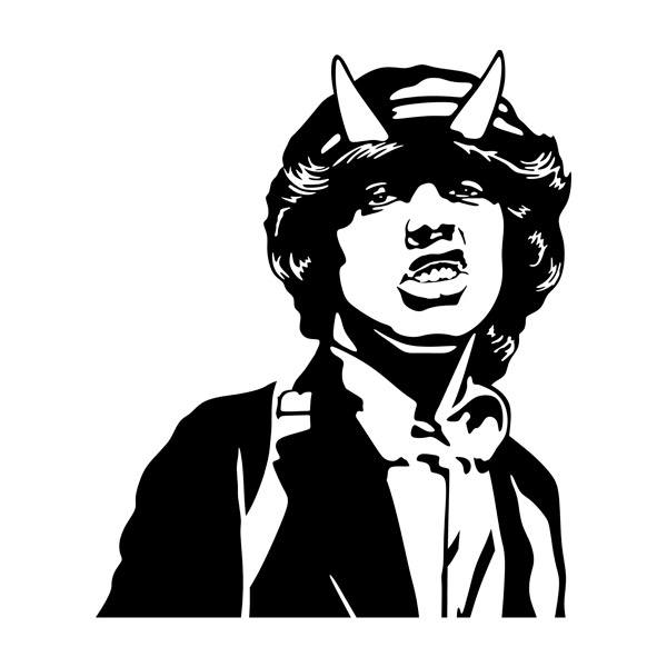 Wall Stickers: Angus Young ACDC