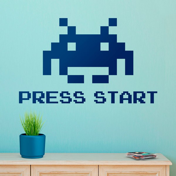 Wall Stickers: Space Invaders Press Start