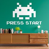 Wall Stickers: Space Invaders Press Start 3