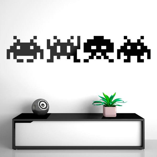Wall Stickers: Space Invaders Martians