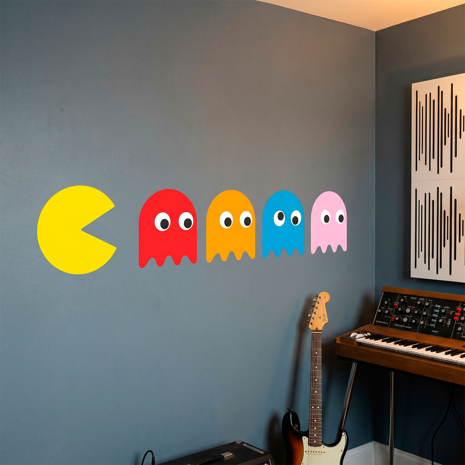 Wall Stickers: Pac-Man and 4 Ghosts