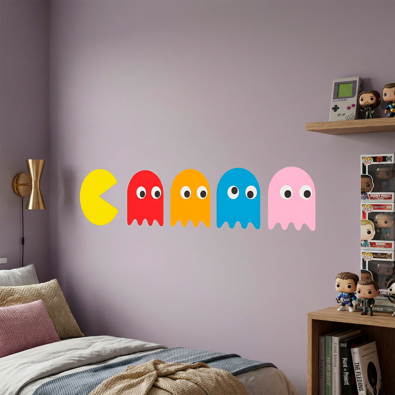 Wall Stickers: Pac-Man and 4 Ghosts