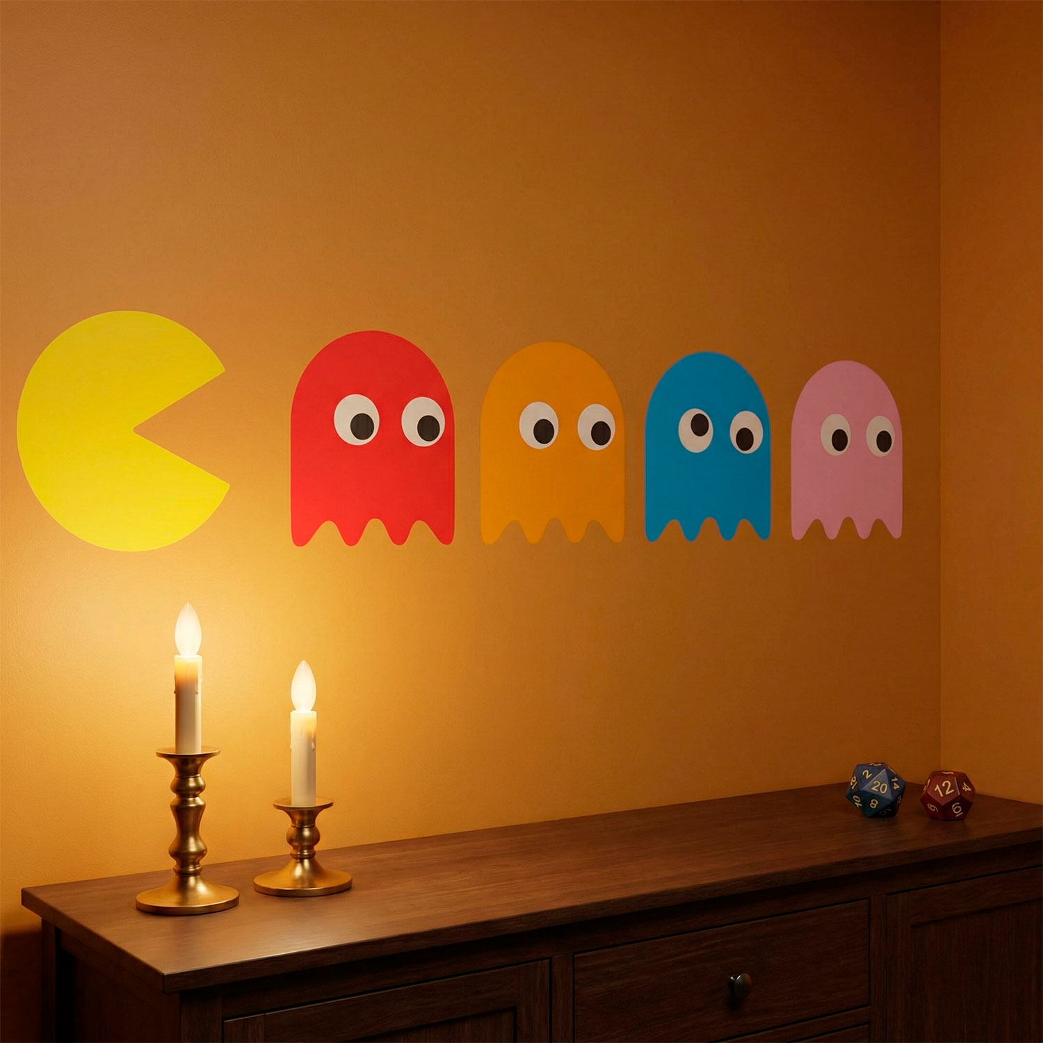 Wall Stickers: Pac-Man and 4 Ghosts