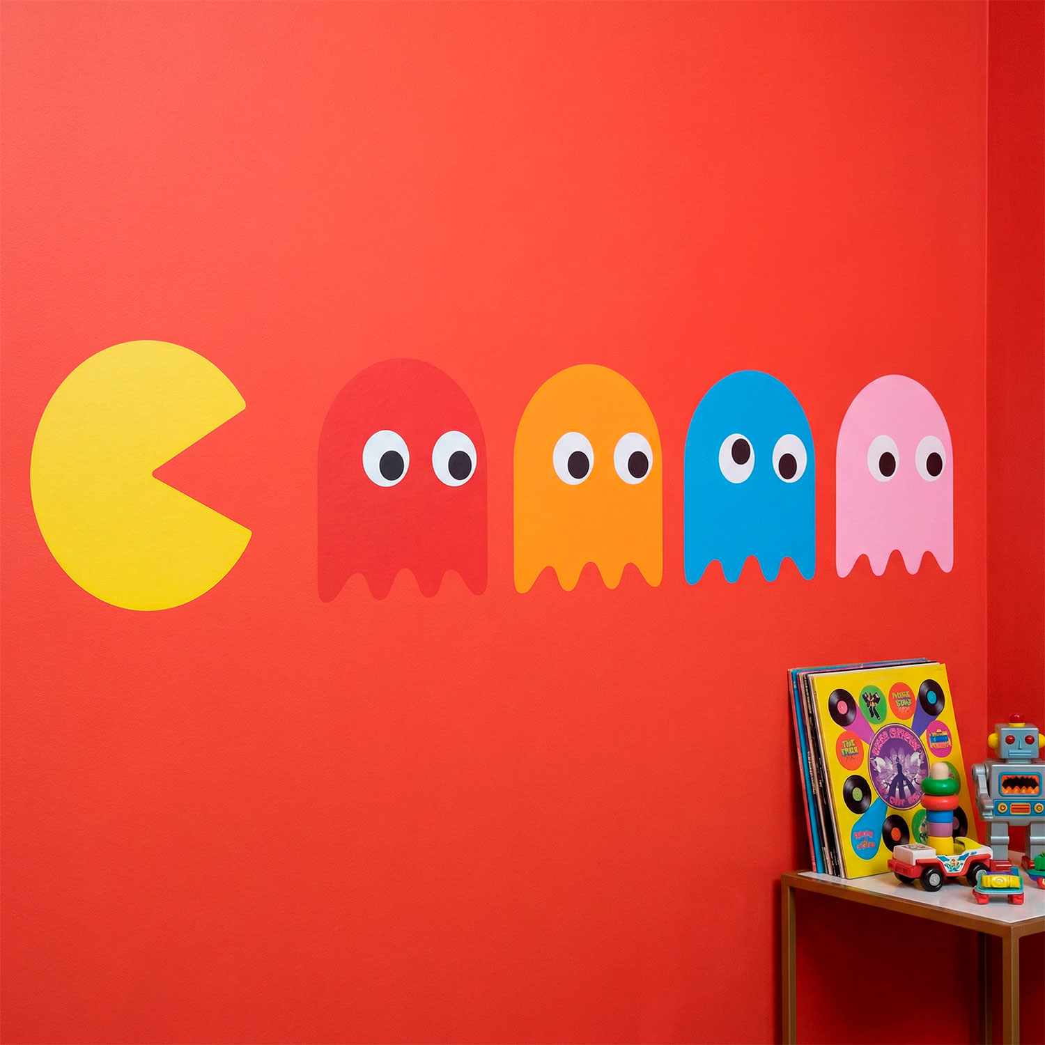 Wall Stickers: Pac-Man and 4 Ghosts