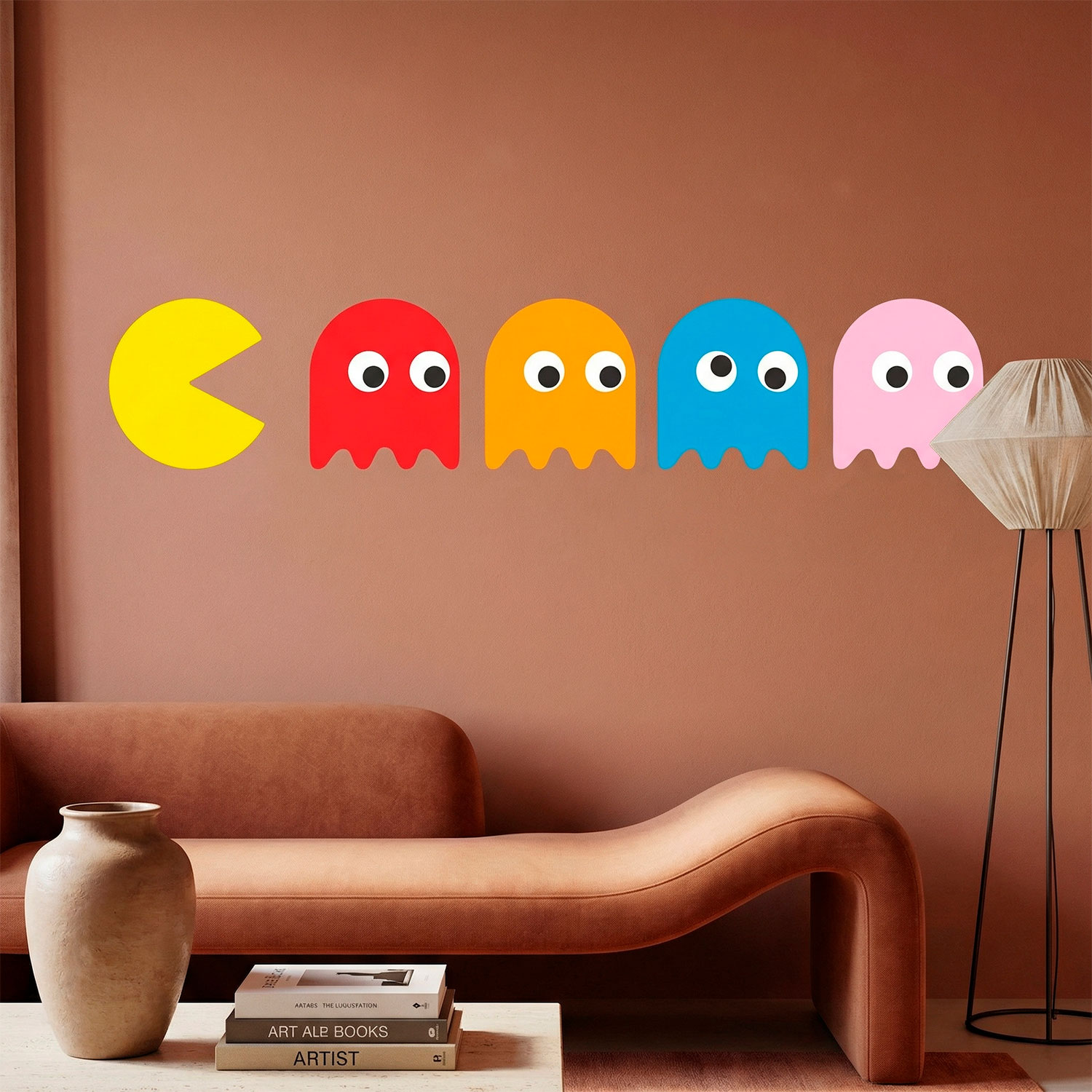 Wall Stickers: Pac-Man and 4 Ghosts