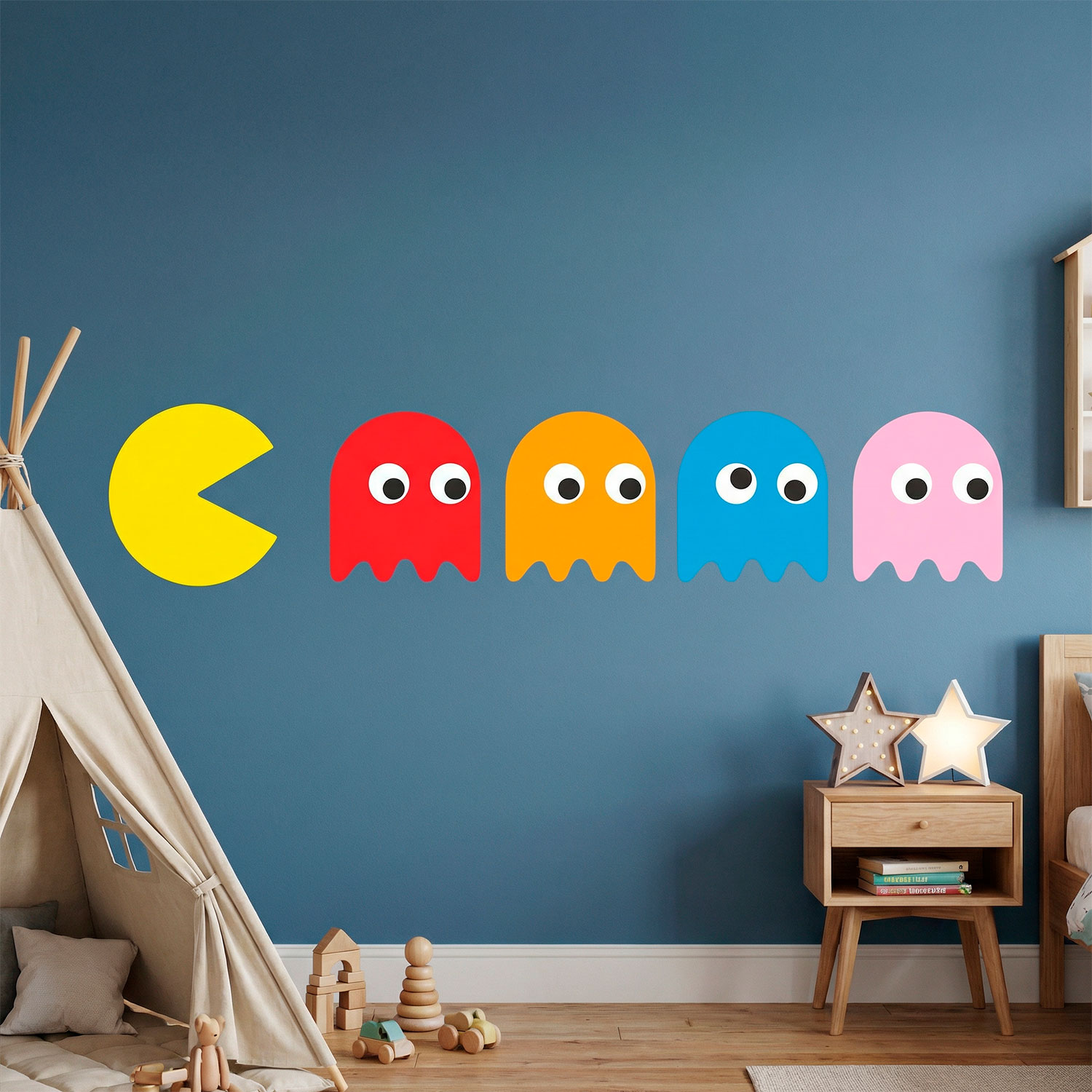 Wall Stickers: Pac-Man and 4 Ghosts